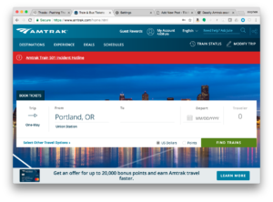 Amtrak Fails at Testing … in more than one way
